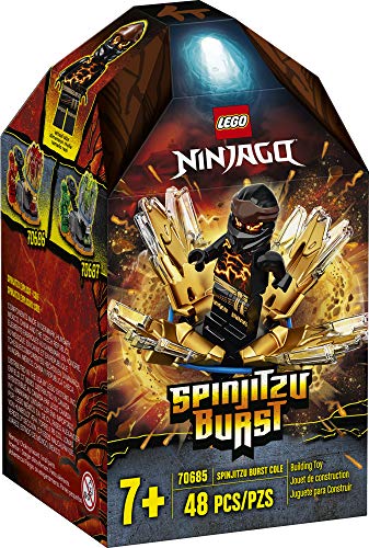 LEGO Ninjago 70685 Spinjitzu Burst Cole Spinner Negro (48 piezas)