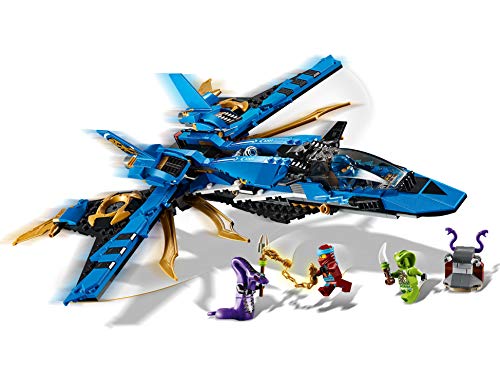 LEGO Ninjago - Caza Supersónico de Jay, set con avión de juguete de construcción para aventuras ninja (70668)