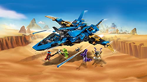 LEGO Ninjago - Caza Supersónico de Jay, set con avión de juguete de construcción para aventuras ninja (70668)