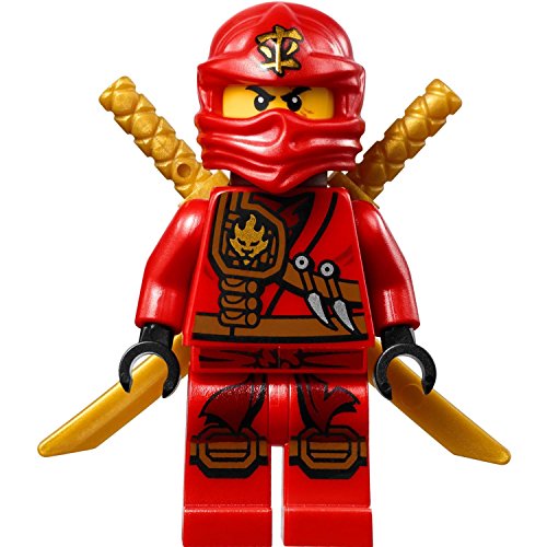 Lego Ninjago - Figura de Kai (Ninja roja) con Espada y Dos catanas (Espadas)