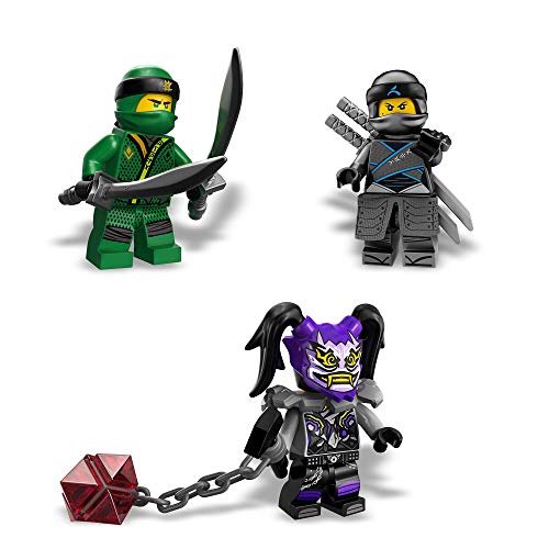 LEGO Ninjago - Reptador Ninja Nocturno, Set de Construcción de Juguete Divertido con Coche, Moto y Minifiguras de Acción de Ninja (70641)