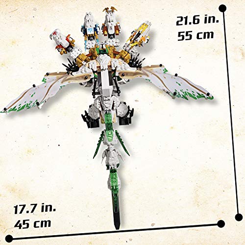 LEGO Ninjago - Ultradragón, increíble dragón de juguete con 4 cabezas, incluye varias minifiguras de ninjas (70679)