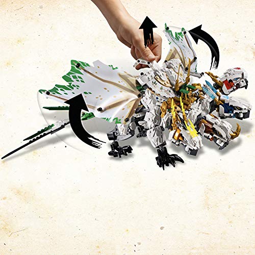 LEGO Ninjago - Ultradragón, increíble dragón de juguete con 4 cabezas, incluye varias minifiguras de ninjas (70679)