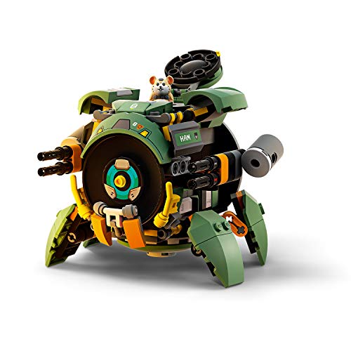 LEGO Overwatch - Wrecking Ball, Juguete de Construcción Inspirado en el Videojuego, Robot de Juguete para Recrear Aventuras, Incluye Minifigura de Hammond (75976)