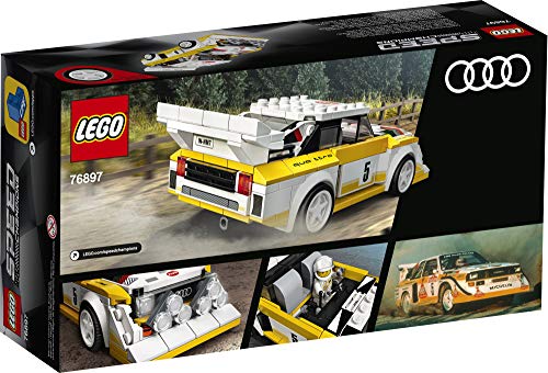 LEGO Speed Champions 76897 - 1985 A-u-d-i Sport Quattro S1 Amarillo / Blanco (250 Piezas)