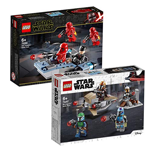 LEGO Star Wars 75266 Sith Troopers - Juego de batalla y batalla de mandalorian (2 unidades)