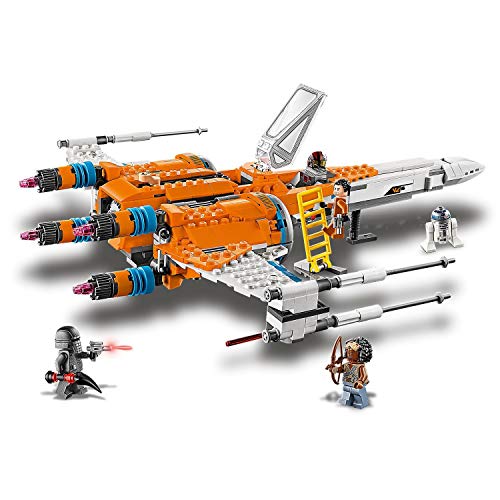 LEGO Star Wars - Caza Ala-X de Poe Dameron, Juguete de Construcción Inspirado en la Guerra de las Galaxias, Incluye 3 Minifiguras de Personajes de la Saga y a R2D2 (75273)