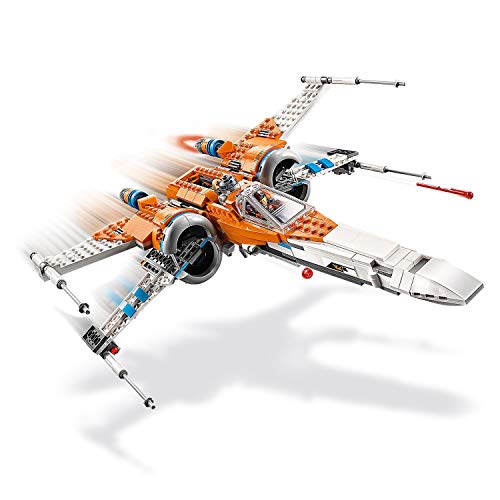 LEGO Star Wars - Caza Ala-X de Poe Dameron, Juguete de Construcción Inspirado en la Guerra de las Galaxias, Incluye 3 Minifiguras de Personajes de la Saga y a R2D2 (75273)