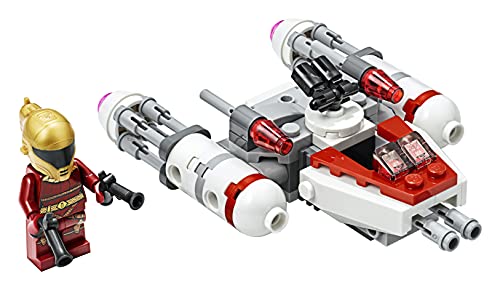 LEGO Star Wars - Microfighter: Ala-Y de la Resistencia, Juguete de la Película Guerra de las Galaxias Episodio 9, con Torreta Giratoria, Incluye Minifigura de Zorii Bliss (75263)