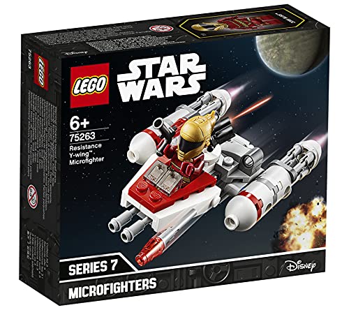 LEGO Star Wars - Microfighter: Ala-Y de la Resistencia, Juguete de la Película Guerra de las Galaxias Episodio 9, con Torreta Giratoria, Incluye Minifigura de Zorii Bliss (75263)