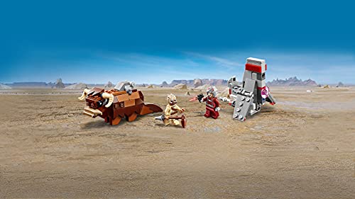 LEGO Star Wars - Microfighters: Saltacielos T-16 vs. Bantha, Juguete de La Guerra de las Galaxias una Esperanza, Incluye Minifigura de Piloto, un Bandido y Bantha (75265)