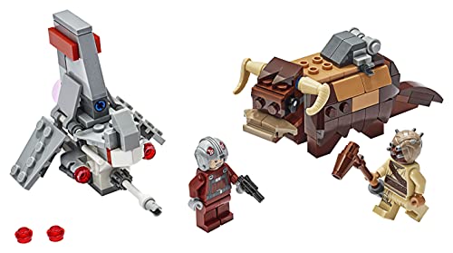 LEGO Star Wars - Microfighters: Saltacielos T-16 vs. Bantha, Juguete de La Guerra de las Galaxias una Esperanza, Incluye Minifigura de Piloto, un Bandido y Bantha (75265)