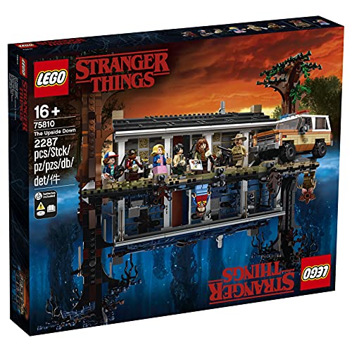 LEGO Stranger Things - Mundo del revés, Set de construcción de la casa de Will, incluye 8 minifiguras de personajes de la serie (75810)