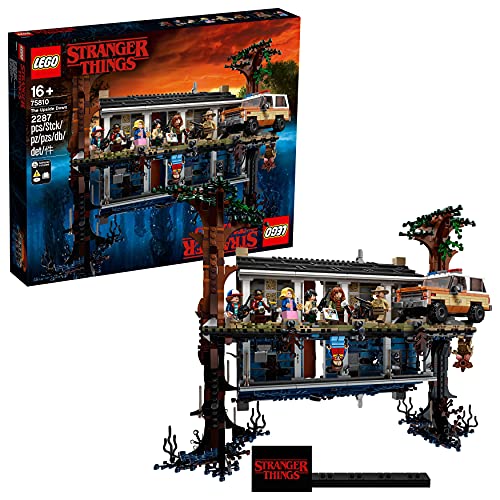 LEGO Stranger Things - Mundo del revés, Set de construcción de la casa de Will, incluye 8 minifiguras de personajes de la serie (75810)