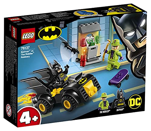 LEGO Super Heroes - Batman y el Robo de Enigma Juguete de construcción con un Batmobile para Perseguir al Supervillano, Novedad 2019 (76137)