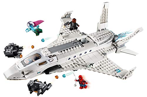 LEGO Super Heroes - Jet Stark y el Ataque del Dron, Set de Construcción de Avión de Juguete de Aventuras de Spiderman (76130)