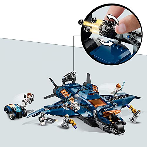 LEGO Super Heroes - Quinjet Definitivo de los Vengadores, Avión de Combate para Recrear las Aventuras de los Avengers (76126)