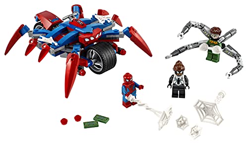 LEGO Super Heroes - Spider-Man vs. Doc Ock, Juguete de Construcción 2 en 1 del Universo Marvel, Incluye una Moto y Minifigura de Spider-girl (76148)