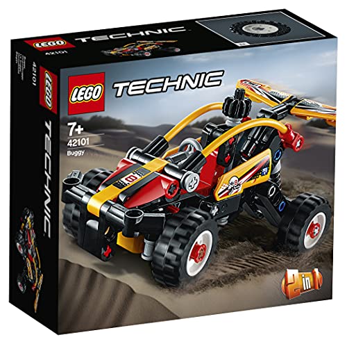 LEGO Technic - Buggy, Set de Construcción 2 en 1 de Coche de Carreras y Todoterreno de Exploración Naranja con Sistema de Suspensión, a Partir de 7 Años (42101)