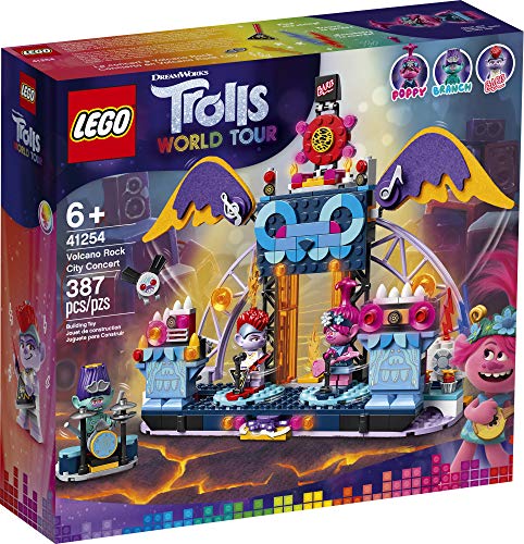 LEGO Trolls World Tour 41254 Volcano Rock City Concierto (387 piezas)