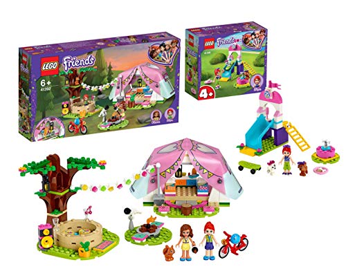 Legoo Lego Friends 41392 Camping in Heartlake City + 41396 - Juego para cachorros a partir de 4 años