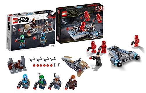 Legoo Lego Star Wars 75267 - Juego de batalla de mandaloriano + 75266 Sith Troopers Battle Pack (a partir de 6 años)