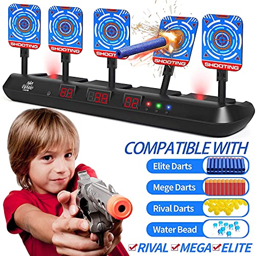 Lehoo Castle Diana Nerf, 5 Objetivos Digital Electrónico para Pistolas, Nerf Diana para Niños Ultra/Elite/Fortnite