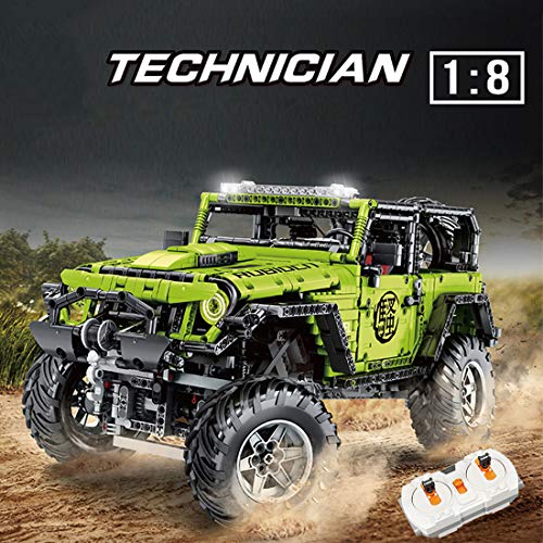 Leic Módulo de motor 2.4 G con mando a distancia para vehículos todoterreno, módulo de motor para Technic Jeep Rubicon compatible con Lego 42110