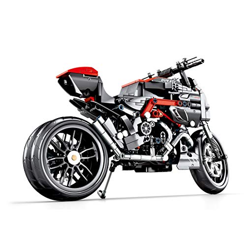 Leic Paragolpes mecánico modelo 702St. Monte el juguete de modelado para la técnica Ducati Panigale V4 R compatible con Lego 42107