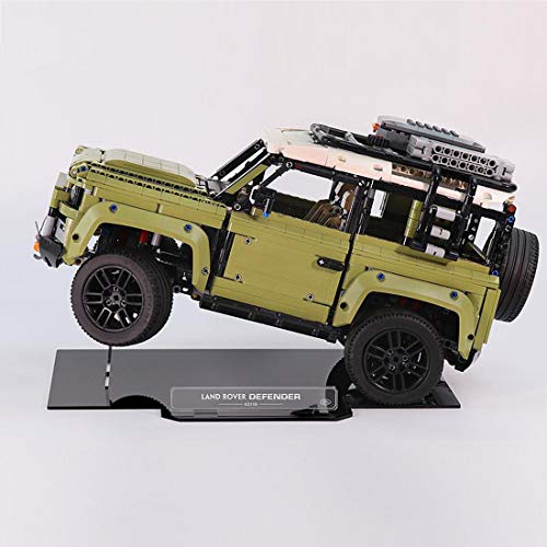 Leic Soporte de pantalla acrílica para Technic Land Rover Defender compatible con Lego 42110