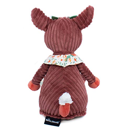 Les DéGLINGOS - Peluche grande - Mélimélos la Biche - Peluche original - Tejido ultra suave - Regalos de nacimiento - Relleno reciclado - Doudou bebé niño