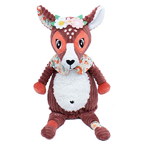 Les DéGLINGOS - Peluche grande - Mélimélos la Biche - Peluche original - Tejido ultra suave - Regalos de nacimiento - Relleno reciclado - Doudou bebé niño