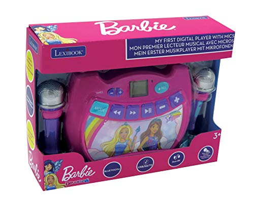 Lexibook- Disney Princess, Mi primer reproductor digital Bluetooth con 2 micrófonos, inalámbrico, función Grabar, efecto de cambio de voz, para niños a partir de 3 años, rosa, Color