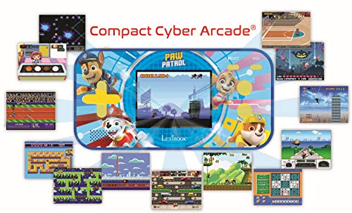 LEXIBOOK Paw Patrol La Patrulla Canina Chase Compact Cyber Arcade Consola portátil, 150 Juegos, LCD, con Pilas, Rojo/Azul, Color (China)