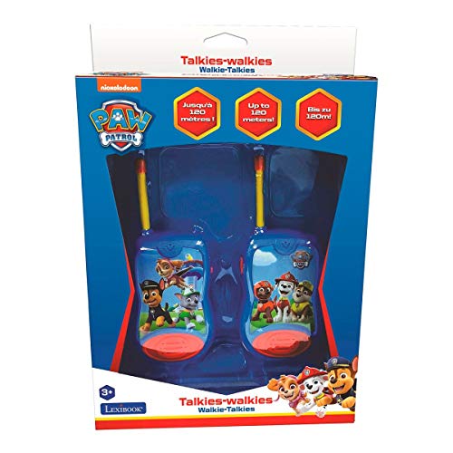 LEXIBOOK Paw Patrol Patrulla Canina-Walkie Talkies, 100 Metros, Juguete niño TW12PA, Color Azul (1)