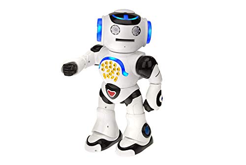 Lexibook Powerman - Robot Educativo en portugués para Jugar y Aprender (Efectos Luminosos y sonoros) Color Blanco.