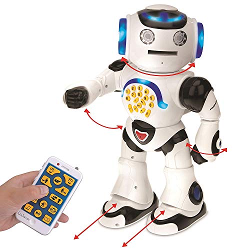 Lexibook Powerman - Robot Educativo en portugués para Jugar y Aprender (Efectos Luminosos y sonoros) Color Blanco.