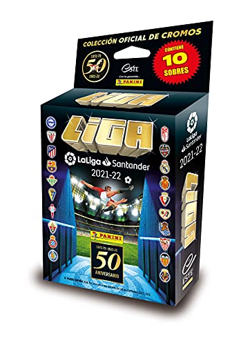 Liga Este 2021/2022-Ecoblister 10 Sobres, Multicolor, Normal (Panini España, S.A