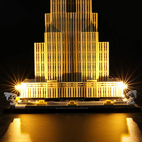 LIGHTAILING Conjunto de Luces (Architecture Empire State Building) Modelo de Construcción de Bloques - Kit de luz LED Compatible con Lego 21046 (NO Incluido en el Modelo)