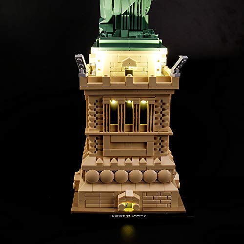 LIGHTAILING Conjunto de Luces (Architecture Estatua de la Libertad) Modelo de Construcción de Bloques - Kit de luz LED Compatible con Lego 21042 (NO Incluido en el Modelo)