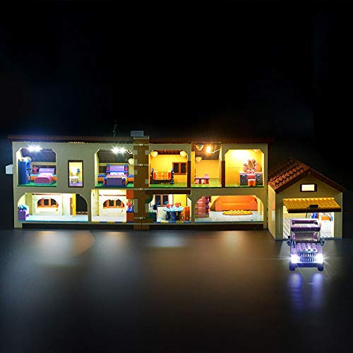 LIGHTAILING Conjunto de Luces (Casa De Los Simpsons) Modelo de Construcción de Bloques - Kit de luz LED Compatible con Lego 71006 (NO Incluido en el Modelo)