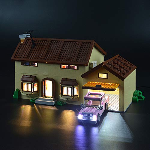 LIGHTAILING Conjunto de Luces (Casa De Los Simpsons) Modelo de Construcción de Bloques - Kit de luz LED Compatible con Lego 71006 (NO Incluido en el Modelo)