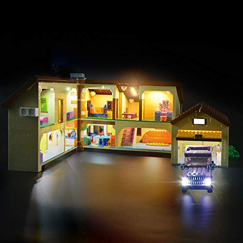 LIGHTAILING Conjunto de Luces (Casa De Los Simpsons) Modelo de Construcción de Bloques - Kit de luz LED Compatible con Lego 71006 (NO Incluido en el Modelo)