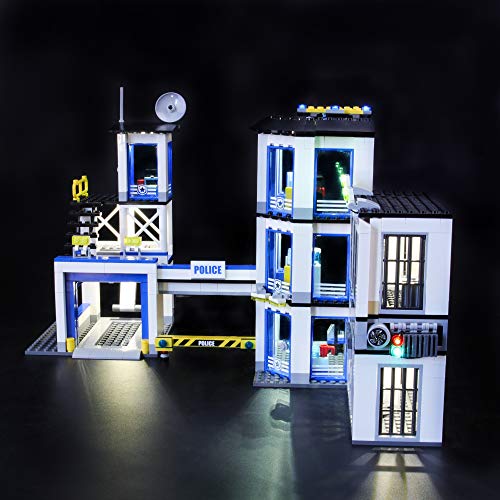 LIGHTAILING Conjunto de Luces (City Comisaría de Policía) Modelo de Construcción de Bloques - Kit de luz LED Compatible con Lego 60141 (NO Incluido en el Modelo)