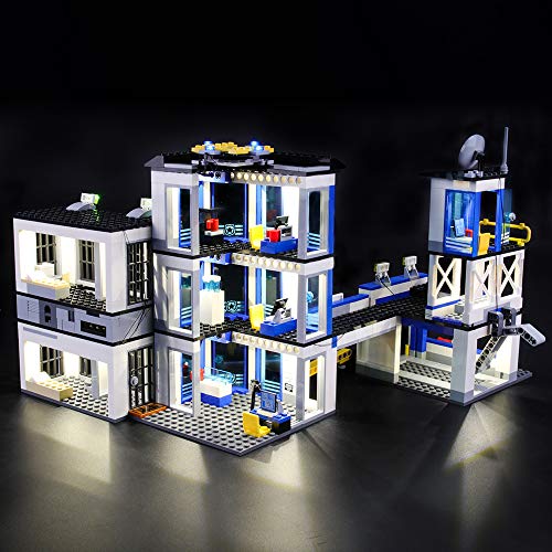 LIGHTAILING Conjunto de Luces (City Comisaría de Policía) Modelo de Construcción de Bloques - Kit de luz LED Compatible con Lego 60141 (NO Incluido en el Modelo)