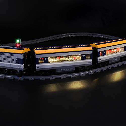 LIGHTAILING Conjunto de Luces (City Tren De Pasajeros) Modelo de Construcción de Bloques - Kit de luz LED Compatible con Lego 60197 (NO Incluido en el Modelo)