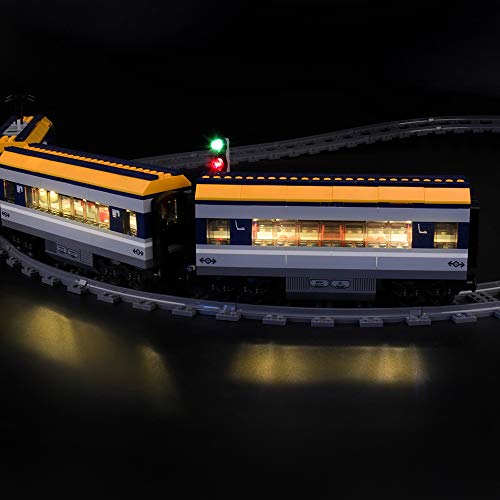 LIGHTAILING Conjunto de Luces (City Tren De Pasajeros) Modelo de Construcción de Bloques - Kit de luz LED Compatible con Lego 60197 (NO Incluido en el Modelo)