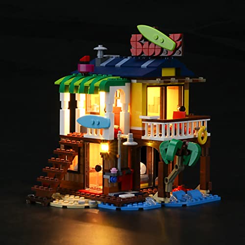 LIGHTAILING Conjunto de Luces (Creator 3-in-1 Casa Surfera en la Playa) Modelo de Construcción de Bloques - Kit de luz LED Compatible con Lego 31118 (NO Incluido en el Modelo)