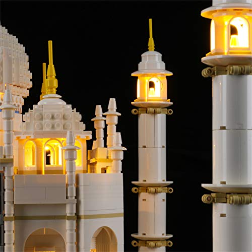 LIGHTAILING Conjunto de Luces (Creator Expert Taj Mahal) Modelo de Construcción de Bloques - Kit de luz LED Compatible con Lego 10256 (NO Incluido en el Modelo)