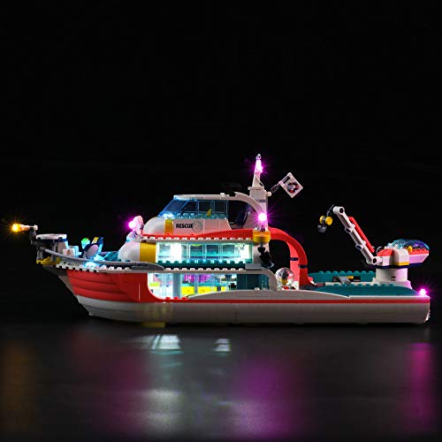 LIGHTAILING Conjunto de Luces (Friends Barco de Rescate) Modelo de Construcción de Bloques - Kit de luz LED Compatible con Lego 41381 (NO Incluido en el Modelo)